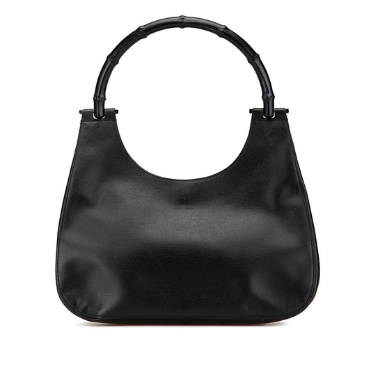 Gucci Leather Bamboo Shoulder Bag (SHG-Y0sM3k)