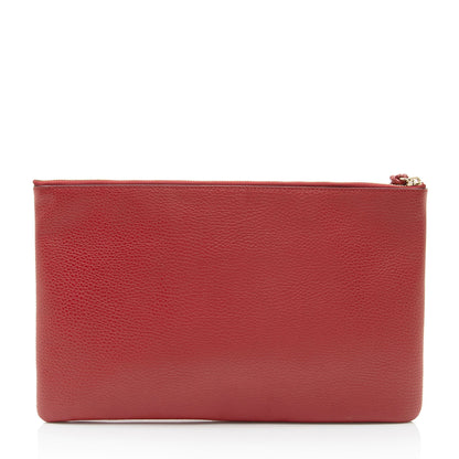 Gucci Leather Bamboo Tassel Zip Clutch (SHF-jOVRgR)