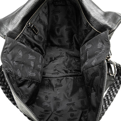 Gucci Leather Crest Chain Messenger Bag (SHG-FgBsnS)