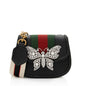 Gucci Leather Crystal Butterfly Linea Totem Small Crossbody (SHF-EzIHWx)