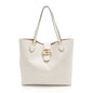Gucci Leather Dahlia Medium Tote (SHF-l9vBxj)