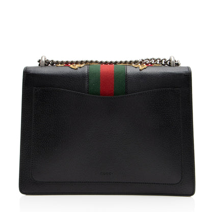Gucci Leather Embroidered Rose Dionysus Medium Shoulder Bag (SHF-NIvfQT)