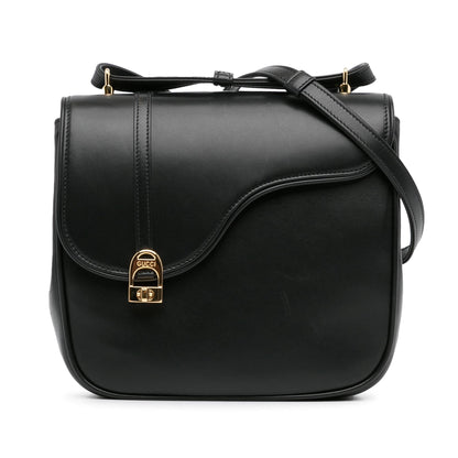 Gucci Leather Equestrian Crossbody (SHG-mxa1tl)