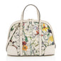 Gucci Leather Flora Nice Satchel (SHF-5DGwQW)