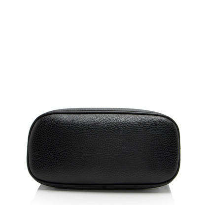 Gucci Leather GG Charm Dome Small Shoulder Bag (SHF-RTrfn9)
