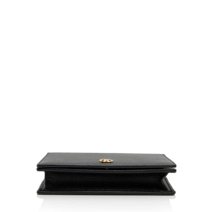 Gucci Leather GG Marmont Mini Chain Bag (SHF-srjOwr)