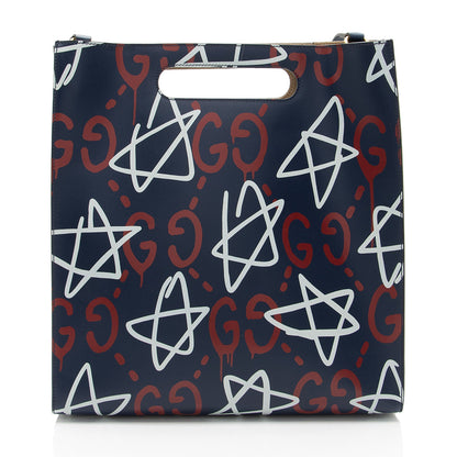 Gucci Leather Ghost Medium Tote