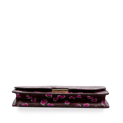 Gucci Leather Heartbeat Clutch