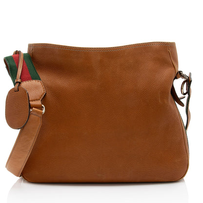 Gucci Leather Web Heritage Messenger Bag (SHF-8X47Lj)