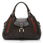 Gucci Leather Heritage Web Buckle Medium Satchel