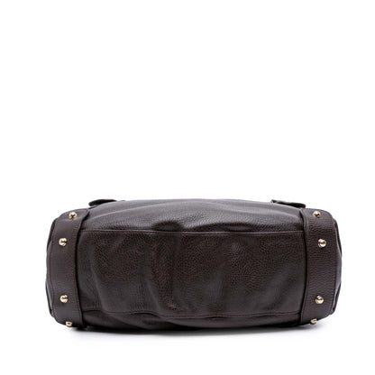 Gucci Leather Horsebit Pelham Shoulder Bag
