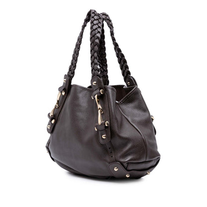 Gucci Leather Horsebit Pelham Shoulder Bag