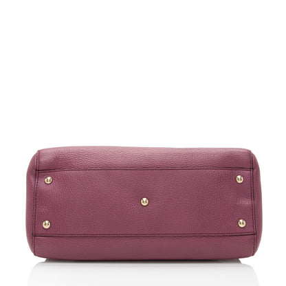 Gucci Leather Dollar Satchel