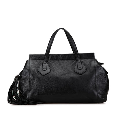 Gucci Leather Tassel Top Handle Bag (SHG-D4URO6)