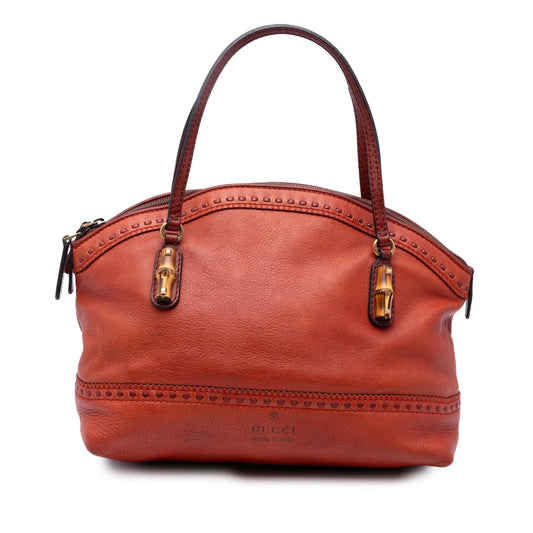 Gucci Leather Laidback Crafty Handbag