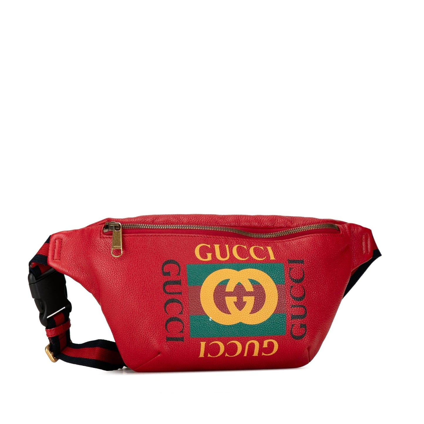 Gucci Leather Logo Belt Bag (SHG-NLNJFe)
