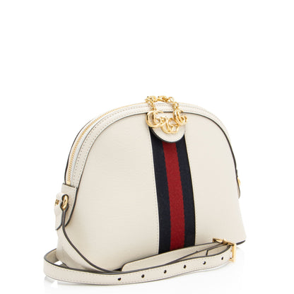 Gucci Leather Ophidia Dome Small Shoulder Bag