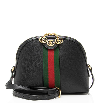 Gucci Leather Ophidia Dome Small Shoulder Bag