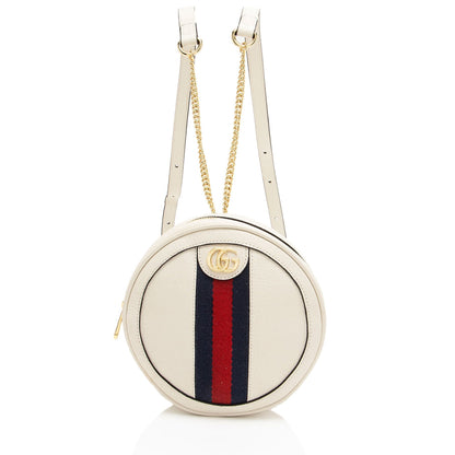Gucci Leather Ophidia Round Mini Backpack - FINAL