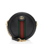 Gucci Leather Ophidia Round Mini Shoulder Bag (SHF-8X1FRs)