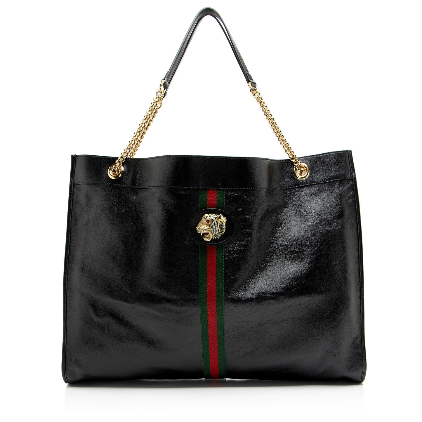 Gucci Leather Rajah Maxi Tote
