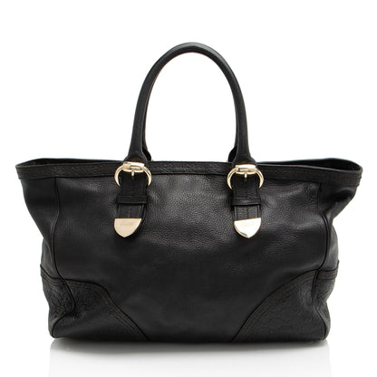 Gucci Leather Signoria Medium Tote
