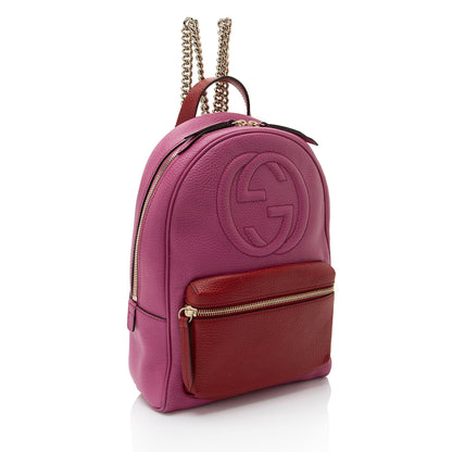 Gucci Leather Soho Chain Backpack (SHF-5uKvn2)