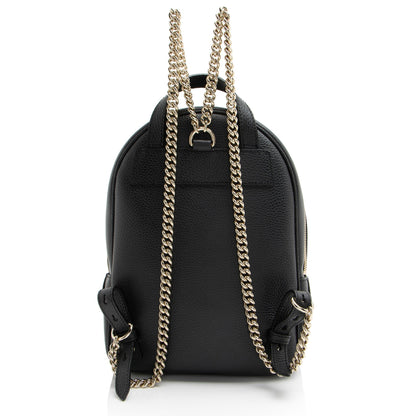 Gucci Leather Soho Chain Backpack (SHF-ImbRbN)