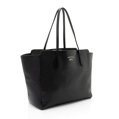 Gucci Leather Swing Medium Tote (SHF-b8kgN9)