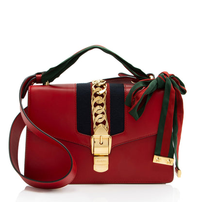Gucci Leather Sylvie Small Shoulder Bag