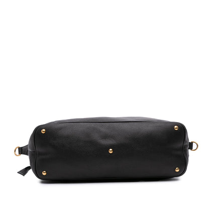 Gucci Leather Twill Satchel