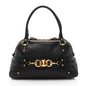 Gucci Leather Bamboo Horsebit Wave Satchel (SHF-Ka9DSr)