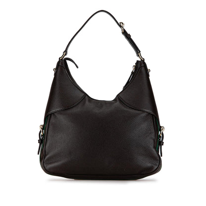 Gucci Leather Web Horsebit Heritage Hobo (SHG-jzG0Tk)