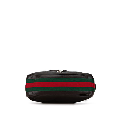 Gucci Leather Web Horsebit Heritage Hobo (SHG-jzG0Tk)