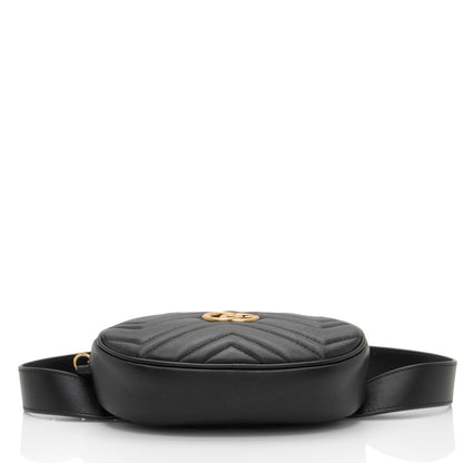Gucci Matelasse Leather GG Marmont Belt Bag - Size 30 / 75 (SHF-LoosRT)