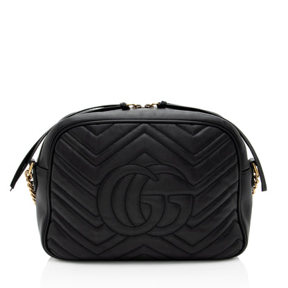 Gucci Matelasse Leather GG Marmont Large Camera Bag
