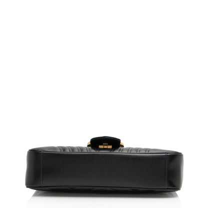 Gucci Matelasse Leather GG Marmont Medium Flap Bag (SHF-d4o6xL)
