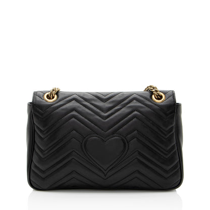 Gucci Matelasse Leather GG Marmont Medium Flap Bag