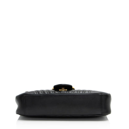 Gucci Matelasse Leather GG Marmont Medium Flap Bag