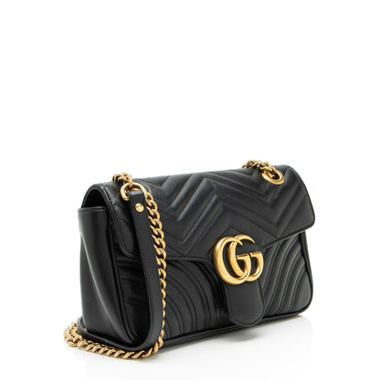 Gucci Matelasse Leather GG Marmont Medium Flap Bag
