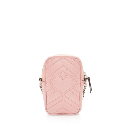 Gucci Matelasse Leather GG Marmont Mini Crossbody
