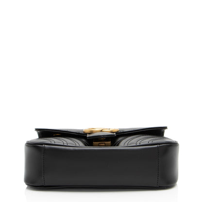 Gucci Matelasse Leather GG Marmont Mini Flap Bag (SHF-w6pN1q)