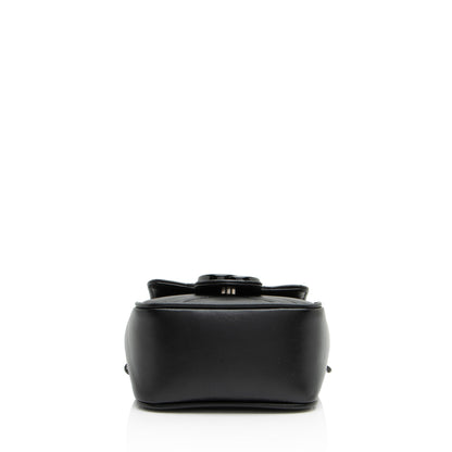 Gucci Matelasse Leather GG Marmont Monochrome Square Chain Belt Bag