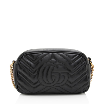 Gucci Matelasse Leather GG Marmont Small Camera Bag