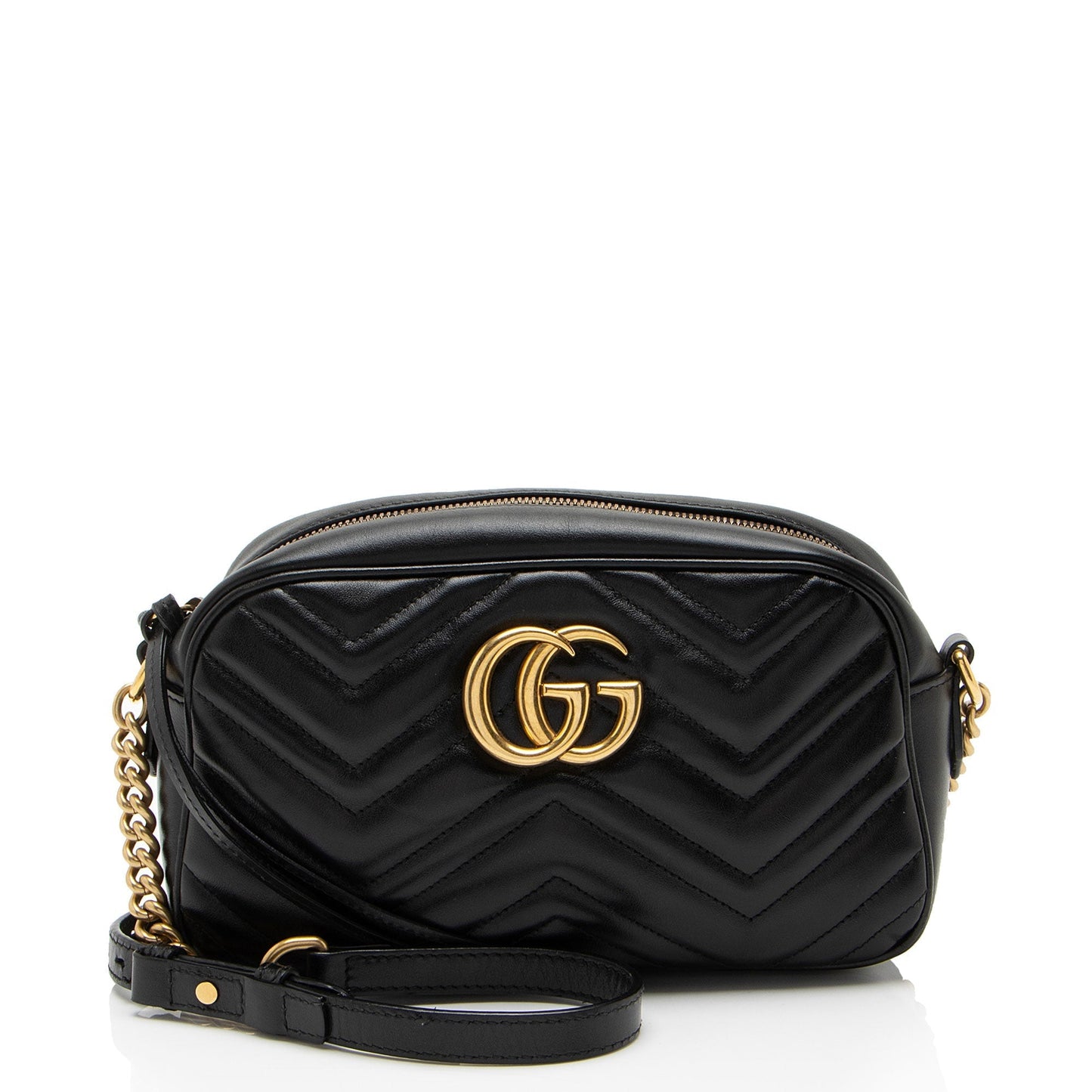Gucci Matelasse Leather GG Marmont Small Camera Bag