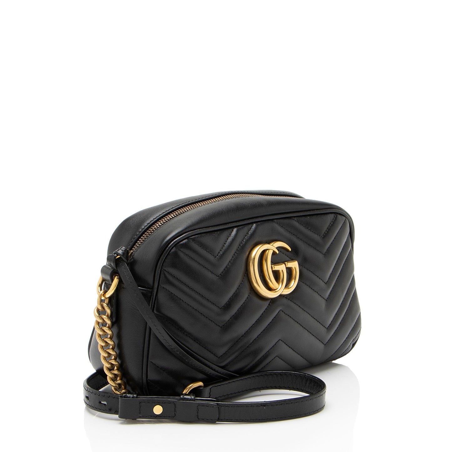 Gucci Matelasse Leather GG Marmont Small Camera Bag