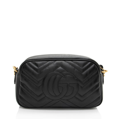 Gucci Matelasse Leather GG Marmont Small Camera Bag
