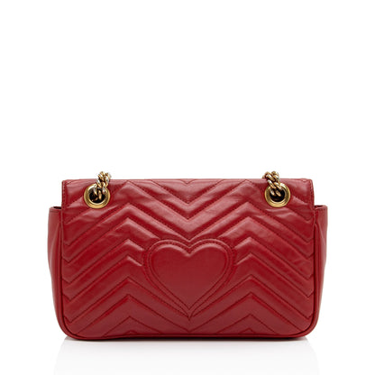 Gucci Matelasse Leather GG Marmont Small Flap Bag (SHF-X3SjWs)