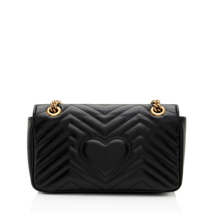 Gucci Matelasse Leather GG Marmont Small Flap Bag (SHF-lcLQ2a)