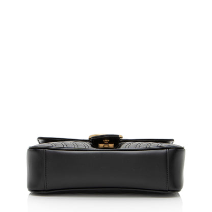 Gucci Matelasse Leather GG Marmont Small Flap Bag (SHF-gHIYfO)